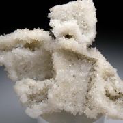 Pyrite on Quartz casts after Fluorite