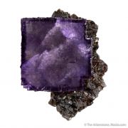 Fluorite on Sphalerite