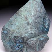 Shattuckite after Quartz