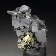 skeletal GALENA, PYRITE