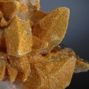 Orpiment on Calcite