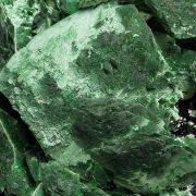 Malachite pseudomorph after azurite, goethite 