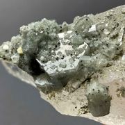 Apatite on quartz - Minas da Panasqueira, Covilha, Castelo Branco, Portugal