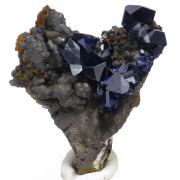 Azurite, goethite