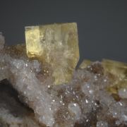 Fluorite on Quartz