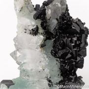 Babingtonite, Prehnite, and Quartz