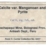 Calcite with Pyrite