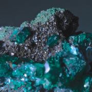 Fornacite on Dioptase (Type Locality)