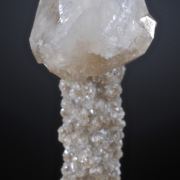 Calcite  on Hemimorphite