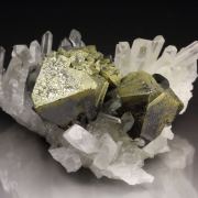 SPHALERITE, epitaxial CHALCOPYRITE