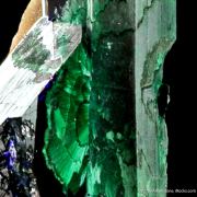 Azurite with Malachite and Cerussite