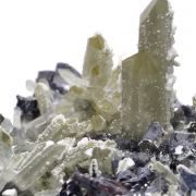 Galena, quartz, calcite