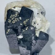 Ilvaite with Calcite and Pyrite