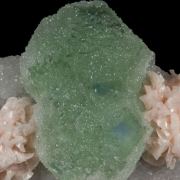 Fluorite with Dolomite and Quartz