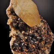 Calcite with Sphalerite (ruby jack), and Dolomite, Pyrite etc.