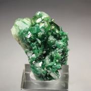 very rare -  GARNET var. GROSSULAR var. CHROMIAN, VESUVIANITE var. CHROMIAN