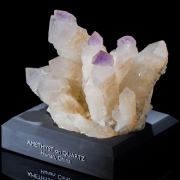 Amethyst on Quartz Scepter