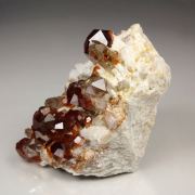 gem GARNET var. SPESSARTINE, QUARTZ