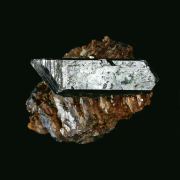 Vivianite on Siderite with Galena