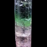 Elbaite Tourmaline with Achroite top