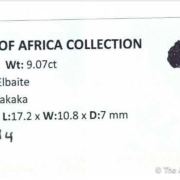 Elbaite Tourmaline (9.07 ct)