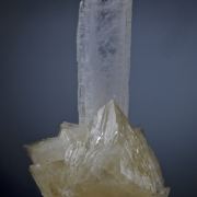 Celestite on Calcite