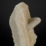 Wulfenite, very large crystal coated by Quartz druse. 