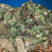 Ludlamite   on Pyrite