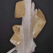 Calcite crystals on Celestite spray