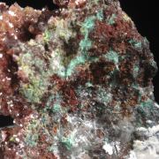 Agardite (Ce) on  Calcite & Quartz