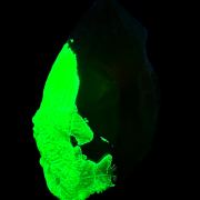 Opal var. hyalite, smoky quartz