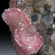 Apophyllite over Calcite with Quartz