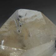Calcite included by Stibnite