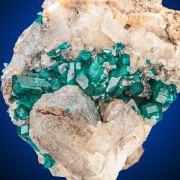 Dioptase  & Calcite