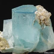 Aquamarine with Apatite