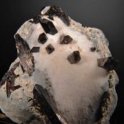 Neptunite in Natrolite with Joaquinite and Crossite