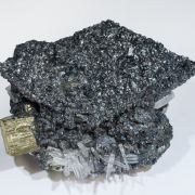 Tennantite-(Fe) with Bournonite, Pyrite and Quatrz