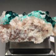 gemmy DIOPTASE, CALCITE