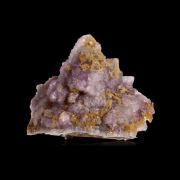 Fluorite on Siderite