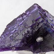 Calcite on Fluorite