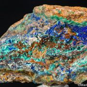 Linarite with Brochantite