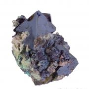 Cuprite with Baryte and Chrysocolla