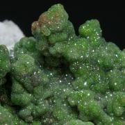 Austinite (variety cuprian) with Calcite