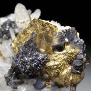 Chalcopyrite with Quartz, Galena, Sphalerite
