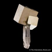 Pyrite on Quartz