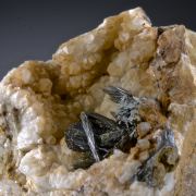 Olivenite on Quartz - classic Cornwall