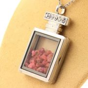 Raw Spinel necklace.