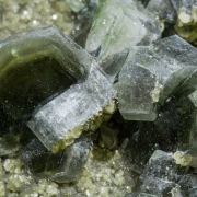 Fluorapatite with Siderite, Muscovite, Marcasite and Arsenopyrite