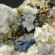 Lazulite with Siderite and Quartz