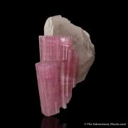 Rubellite Tourmaline on Quartz